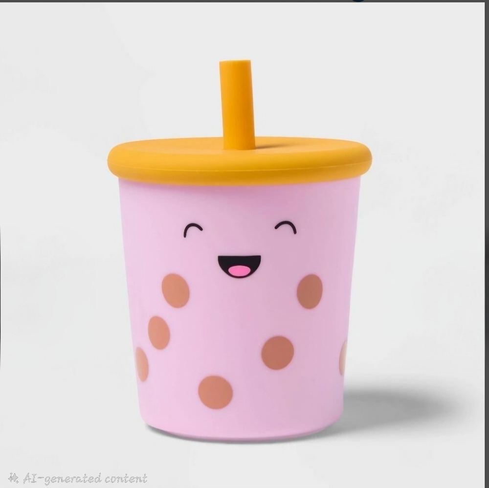 Pillowfort Kids Calming Silicone Glow Night Light Boba Rechargeable